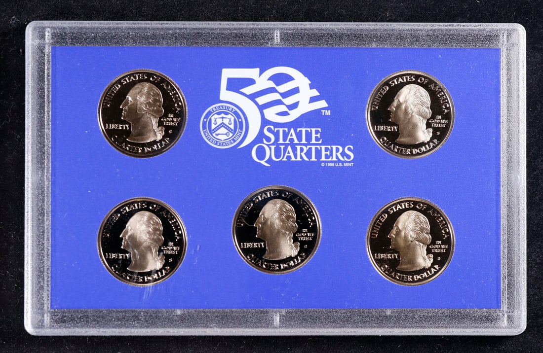 2003 United States Mint Proof Quarters 5 pc set No Outer Box (1 of 2)