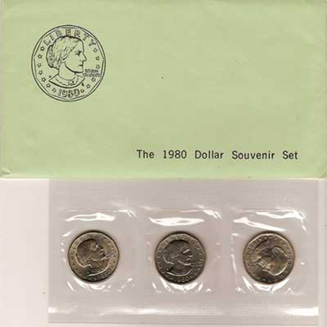 1979 Dollar Souvenir Set, 3 Coins Inside!! (1 of 1)