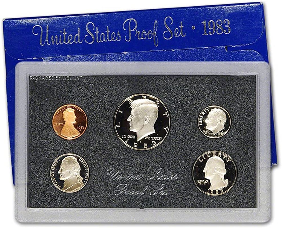 1983 United States Mint Proof Set 5 coins (1 of 1)