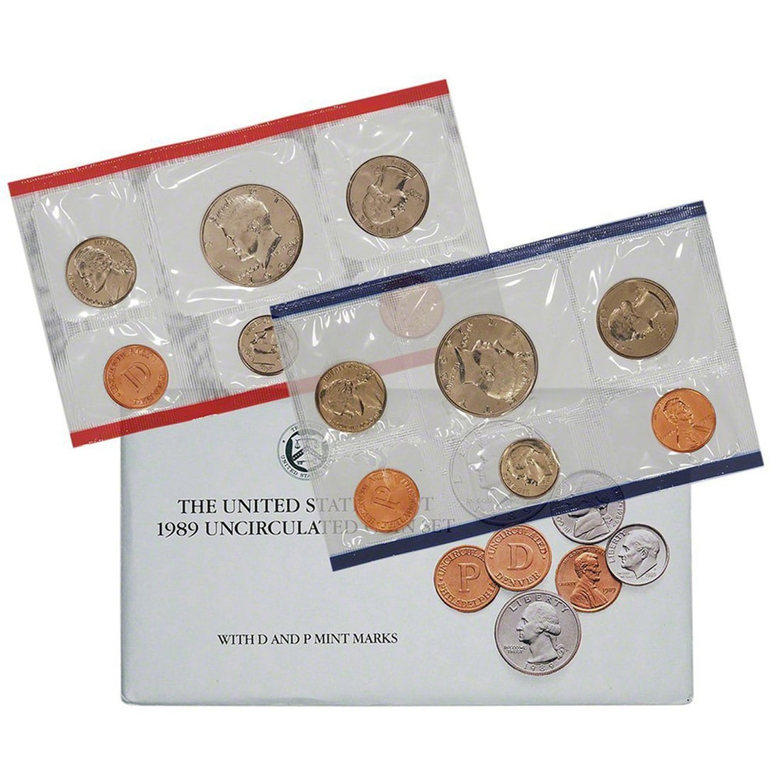 1989 United States Mint Set in Original Government Packaging 10 coins (1 of 1)
