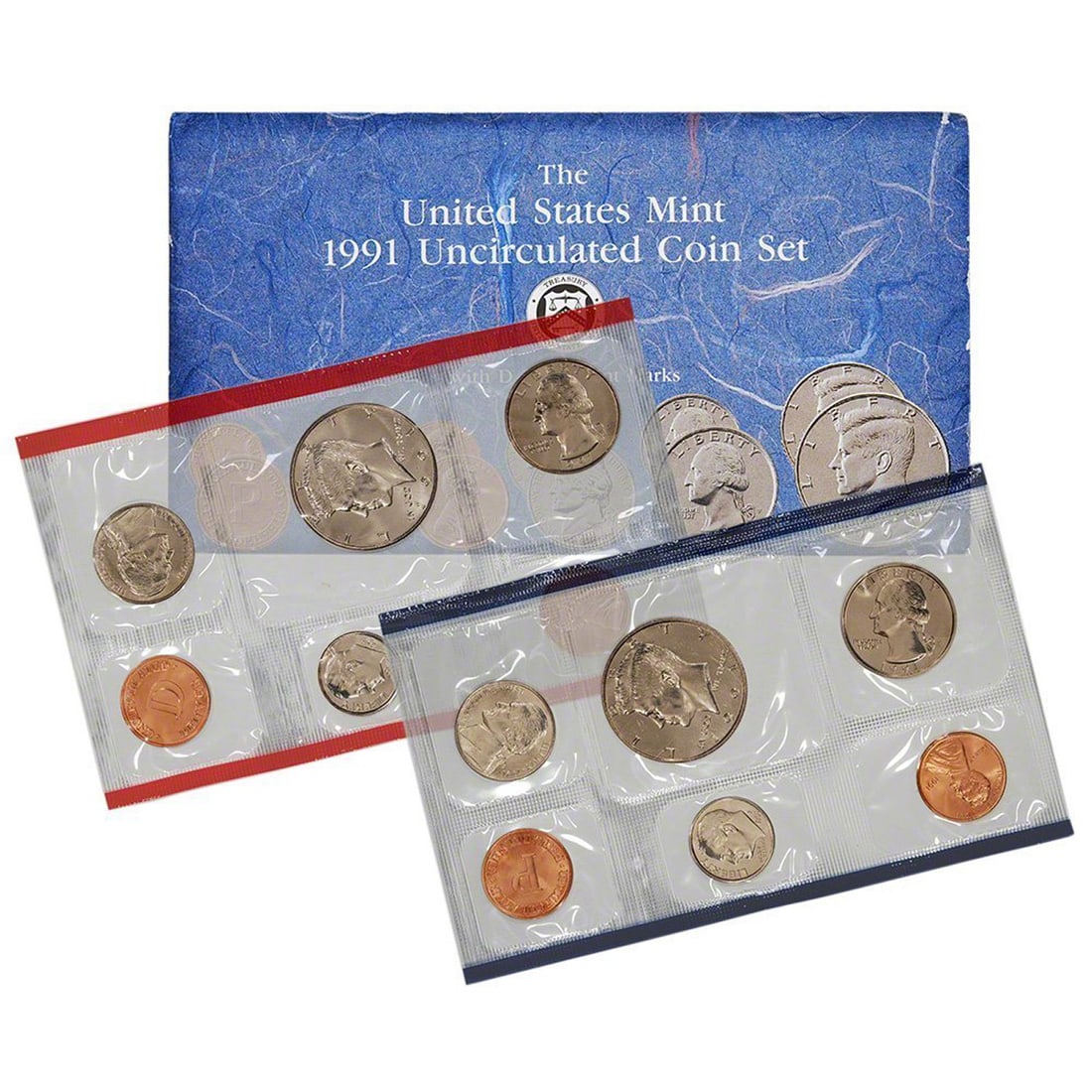 1991 United States Mint Set in Original Government Packaging, 10 Coins Inside! (1 of 1)