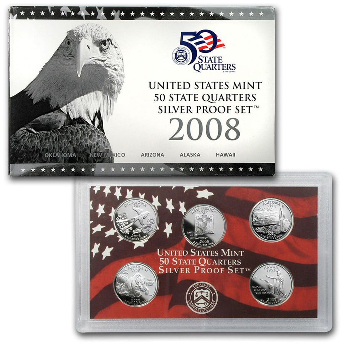 2005 United States Quarters Silver Proof Set - 5 pc set (1 of 1)