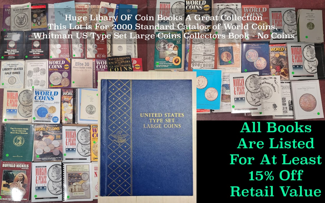 Whitman US Type Set Large Coins Collectors Book - No Coins (1 of 2)