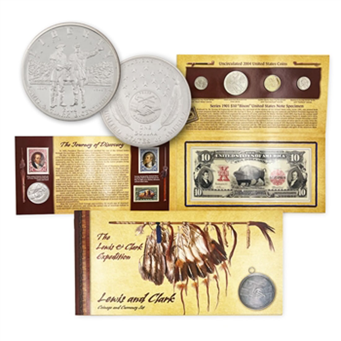 Sealed 2004 United States Mint Lewis & Clark Coin & Currency Set (1 of 1)