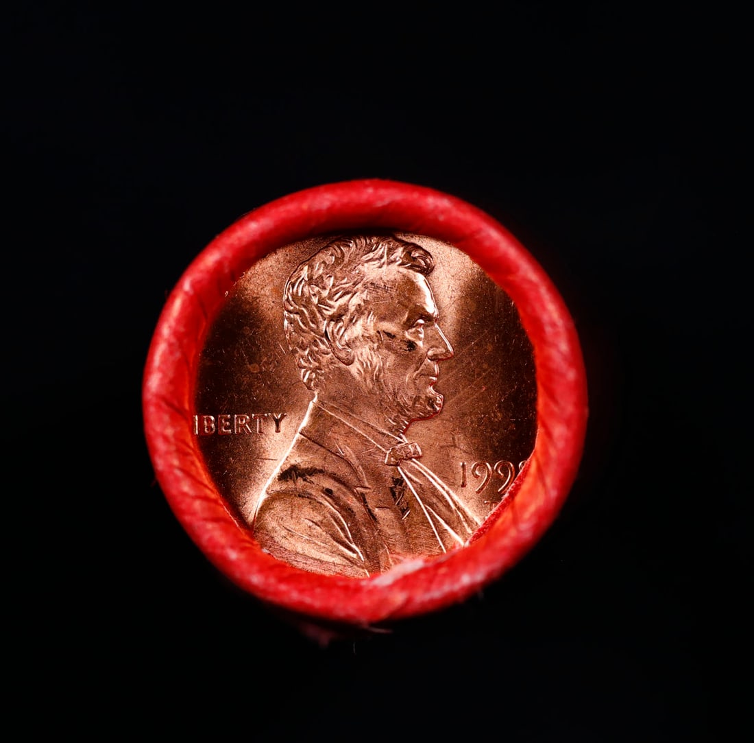 Two BU Shotgun Lincoln 1c rolls, 1974-p & 1998-d 50 pcs 50c Grades: Two BU Shotgun Lincoln 1c rolls, 1974-p & 1998-d 50 pcs 50c Grades. Two terrific Shotgun rolls of Lincoln cents. Most if not all coins should be cherry red.