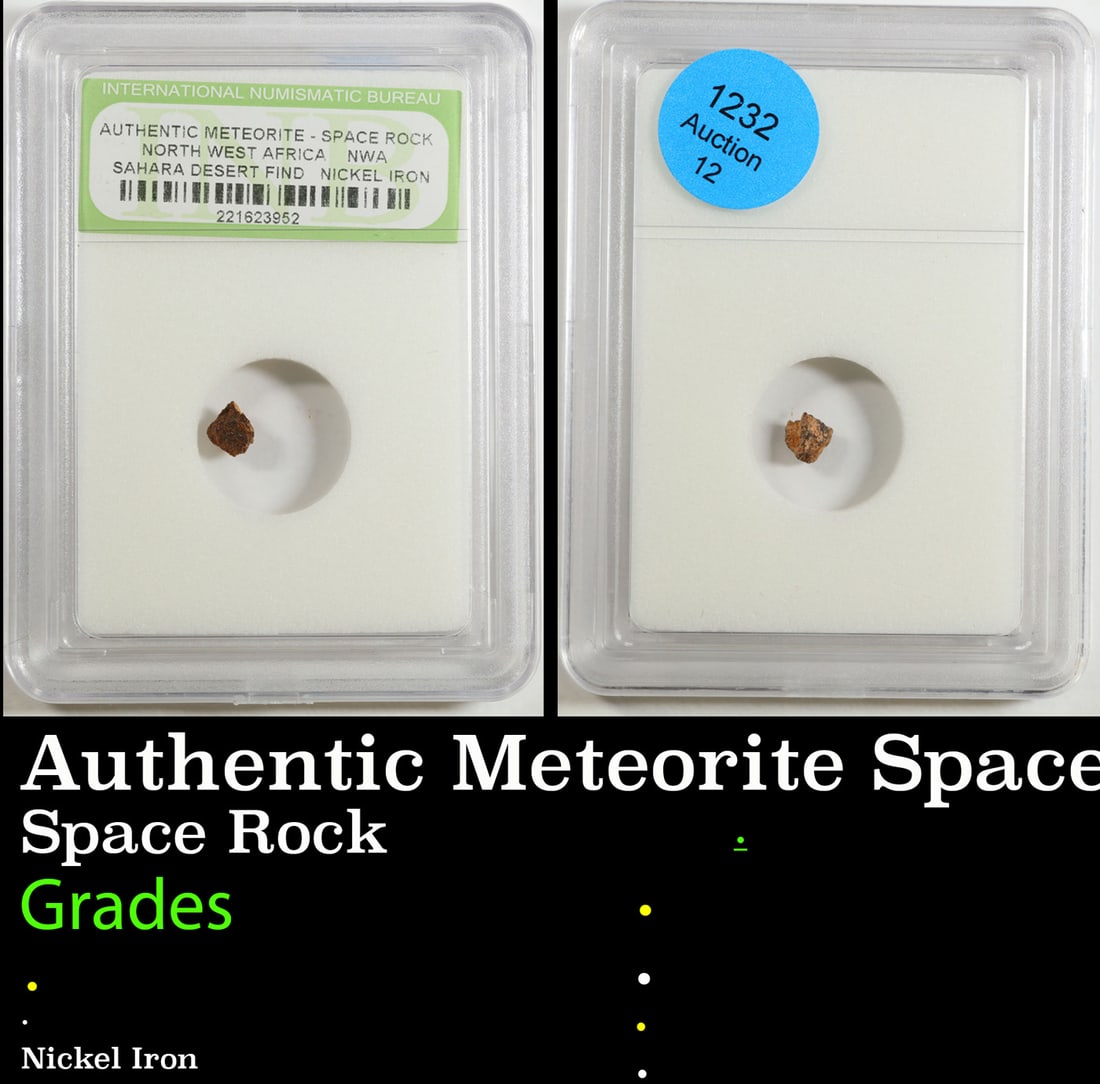 Authentic Meteorite Space Rock North West Africa, Sahara Desert Find Graded By INB: Authentic Meteorite Space Rock North West Africa, Sahara Desert Find Graded By INB.