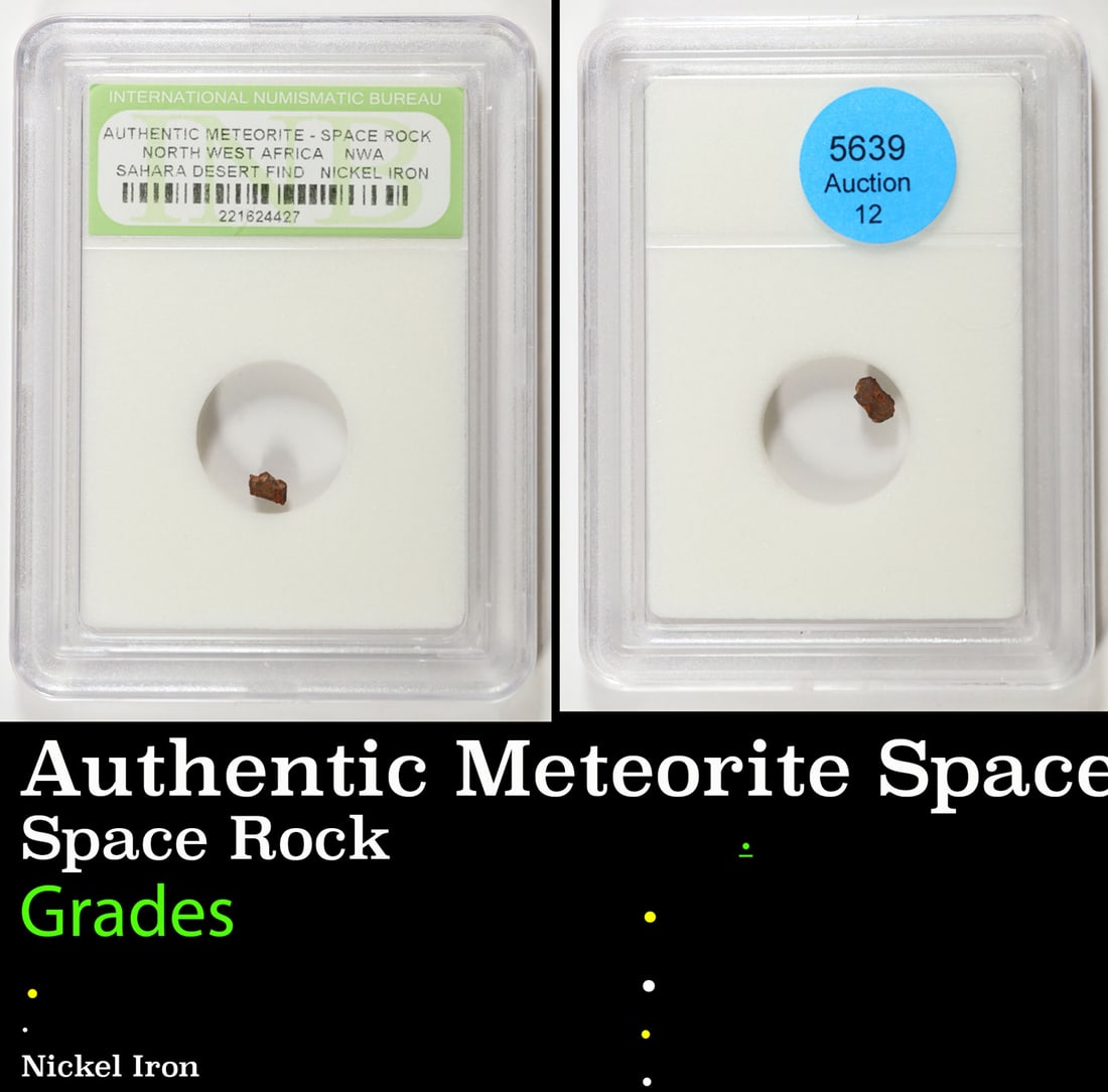 Authentic Meteorite Space Rock North West Africa, Sahara Desert Find Graded By INB: Authentic Meteorite Space Rock North West Africa, Sahara Desert Find Graded By INB.