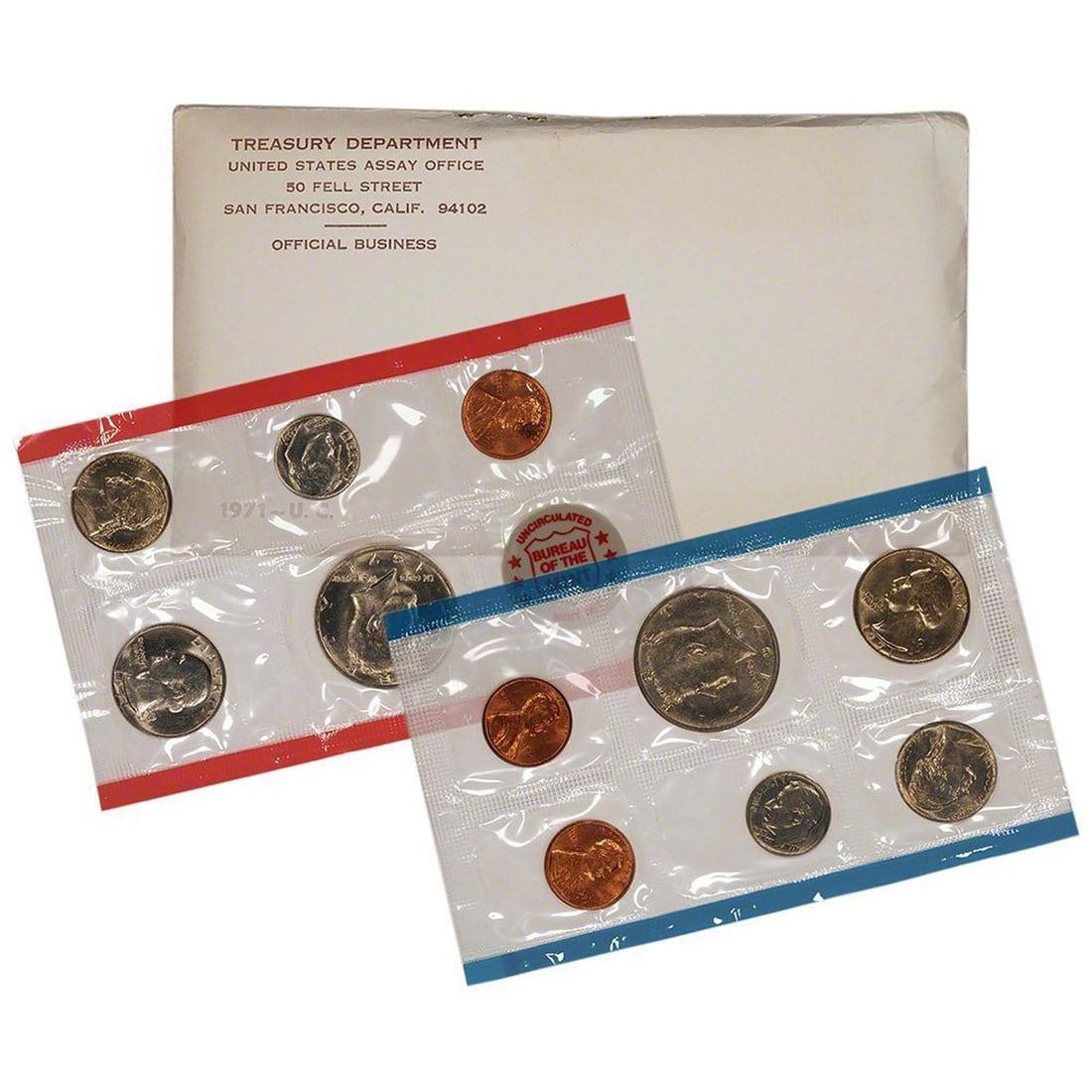 1971 Mint Set in Original Government Packaging, 11 Coins Inside (1 of 1)