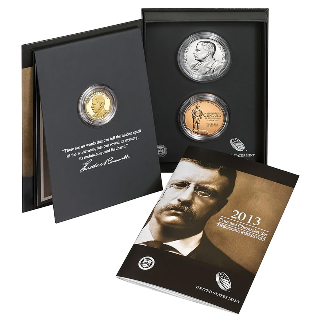 2013 United States Mint Theodore "Teddy" Roosevelt Coin & Chronicle Set (1 of 3)