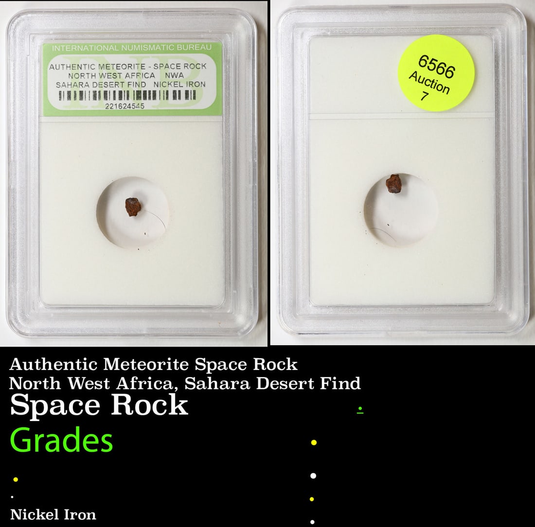 Authentic Meteorite Space Rock North West Africa, Sahara Desert Find Graded By INB: Authentic Meteorite Space Rock North West Africa, Sahara Desert Find Graded By INB.