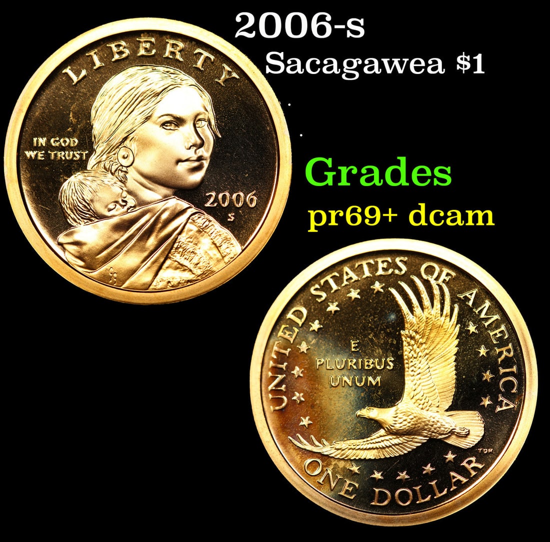 Proof 2006-s Sacagawea Dollar 1 Grades GEM++ Proof Deep Cameo (1 of 3)