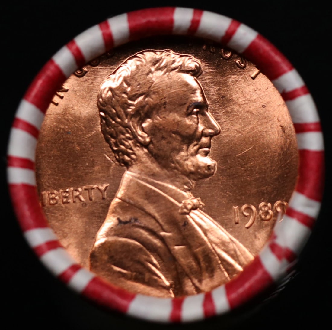 *BOGO* Buy This Great BU Red, 1989-p Shotgun Lincoln 1c Roll & Get 1 BU RED ROLL FREE. WOW!!! *BOGO*: *BOGO* Buy This Great BU Red, 1989-p Shotgun Lincoln 1c Roll & Get 1 BU RED ROLL FREE. WOW!!! *BOGO* Bank Wrapper 50c. A terrific Shotgun roll of Lincoln cents in a Bank wrapper. Most if not all coins