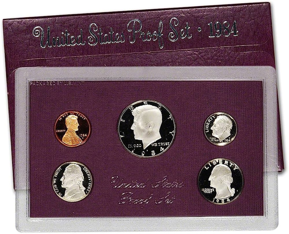 1984 Mint Proof Set, 5 Coins Inside! (1 of 1)