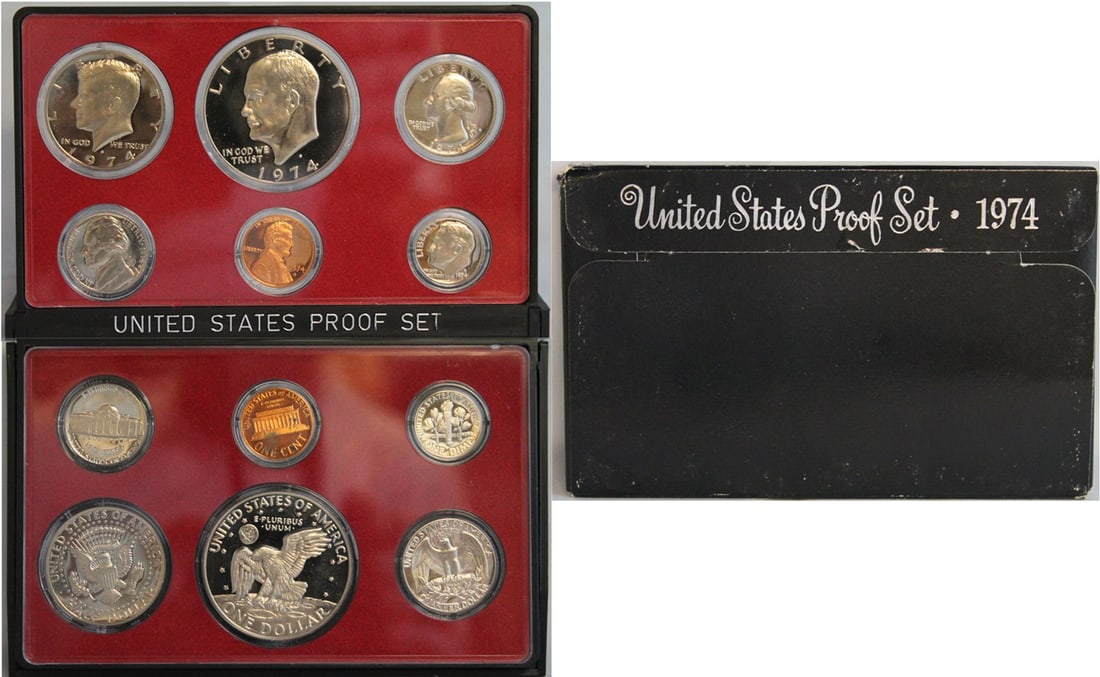 1974 United States Mint Proof Set 6 coins (1 of 1)
