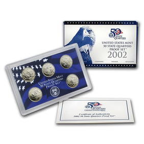 2002 United States Mint Proof Quarters 5 pc set (1 of 1)