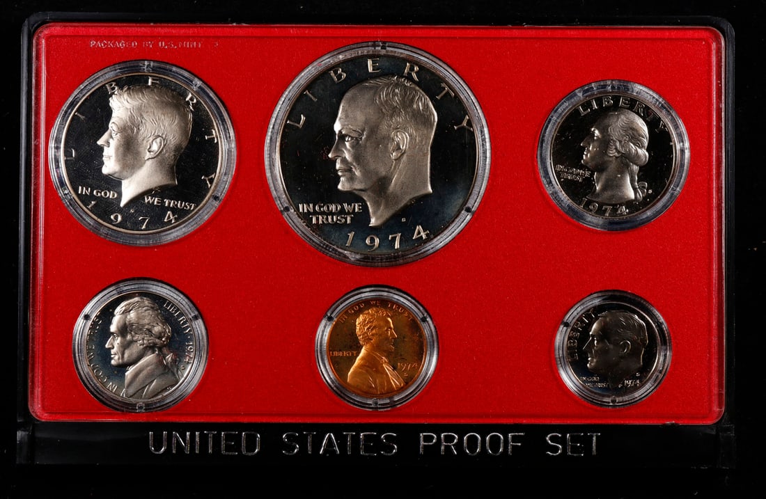1976 United States Mint Proof Set 6 coins No Outer Box (1 of 1)