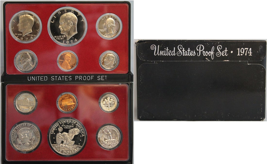 1974 United States Mint Proof Set 6 coins (1 of 1)
