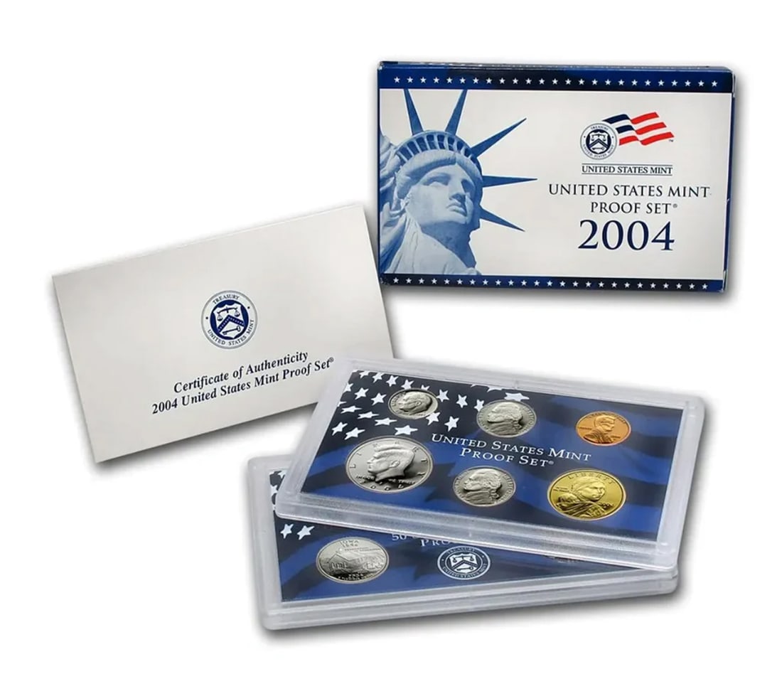 2004 United States Mint Proof Set 10 coins (1 of 1)