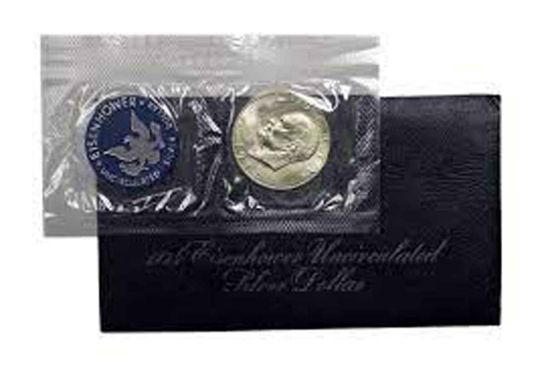 1974 Eisenhower Uncirculated Silver Dollar "Blue Ike" (1 of 1)