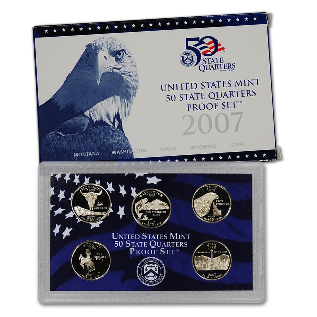 2007 United States Quarters Proof Set - 5 pc set (1 of 1)