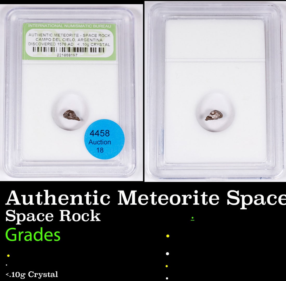 Authentic Meteorite Space Rock Campo Del Cielo Argentina, Discovered 1576 AD (1 of 3)