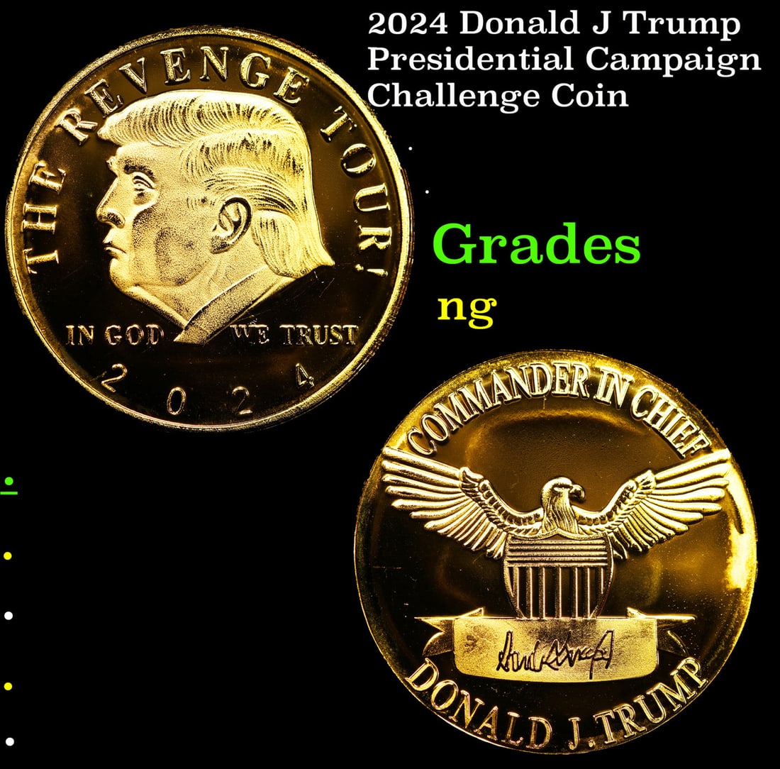 2024 Donald J Trump Presidential Campaign Challenge Coin / Token: 2024 Donald J Trump Presidential Campaign Challenge Coin / Token.