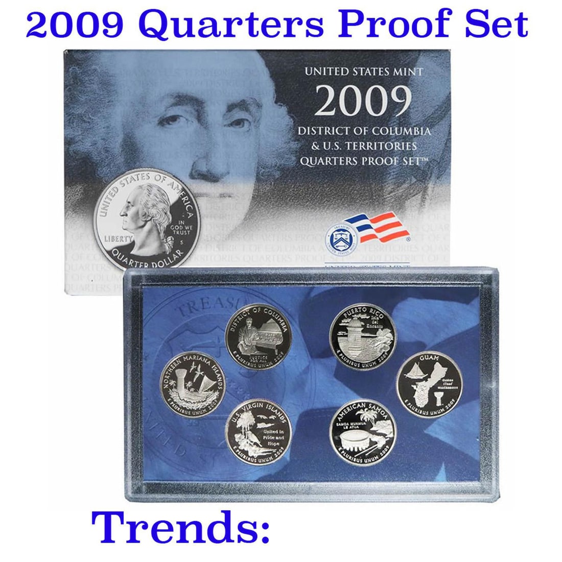 2009 United States Quarters District of Columbia and U.S. Territories Proof Set - 6 pc set (1 of 1)