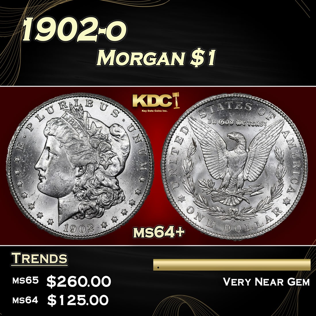 1902-o Morgan Dollar 1 Grades Choice+ Unc (1 of 3)