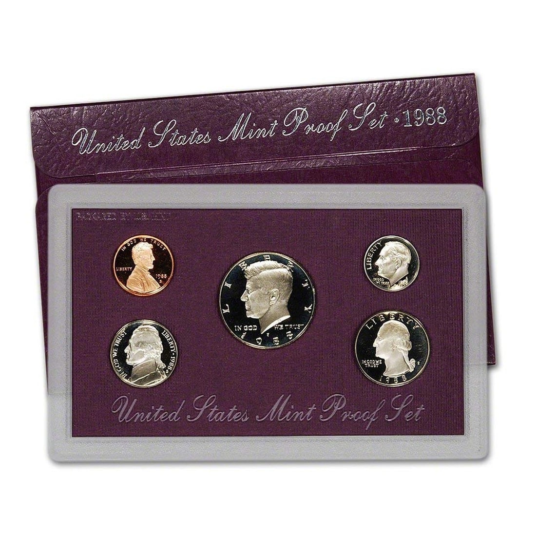 1988 United States Mint Proof Set 5 coins (1 of 1)