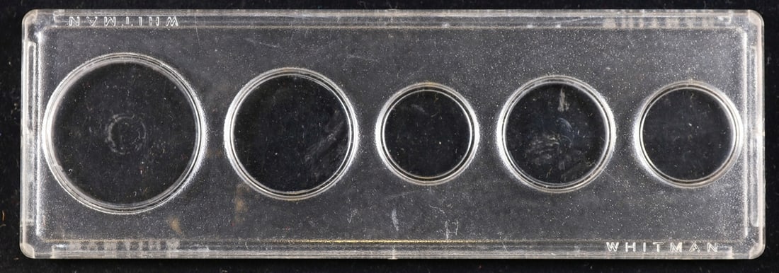 Whitman Plastic Coin Display Case - 5 Slot US Coins Grades (1 of 1)