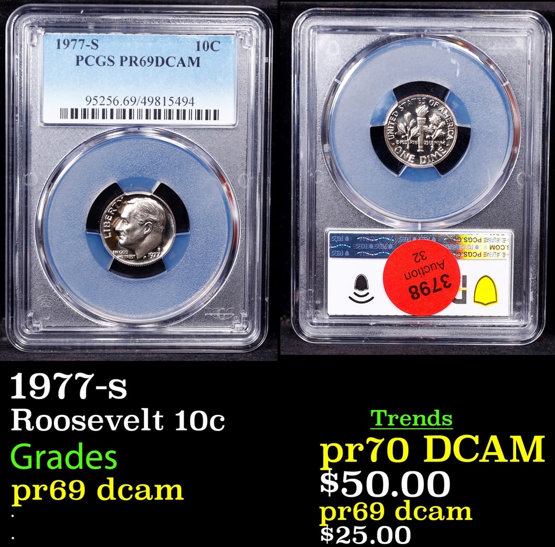 1977-s Proof Roosevelt Dime 10c pr69 dcam PCGS (1 of 3)