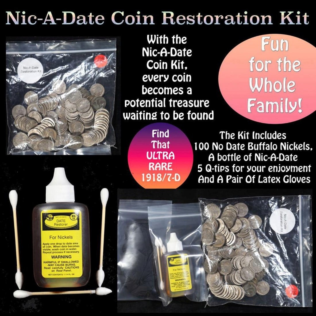 Introducing the Nic-A-Date Coin Kit Fun for the whole family!: Introducing the Nic-A-Date Coin Kit Fun for the whole family!. Introducing the Nic-A-Date Coin Kit Fun for the whole family!. the Nic-A-Date Coin Kit is a fantastic way to introduce kids to the exciti