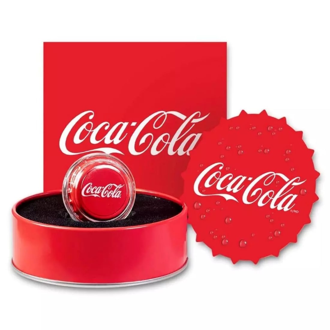 2023 1 Niue Coca Cola Bottle Cap Commerative Coin 6g .999 Silver in Collector Tin with COA COOL! (1 of 6)