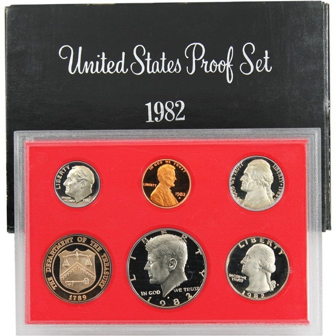 1982 United States Mint Proof Set 5 coins (1 of 1)