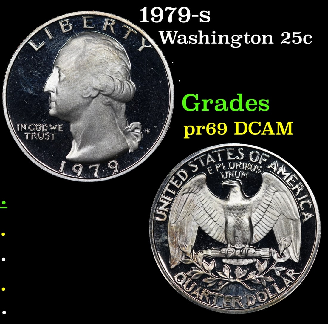 1979-s Proof Washington Quarter 25c Grades GEM++ Proof Deep Cameo (1 of 3)