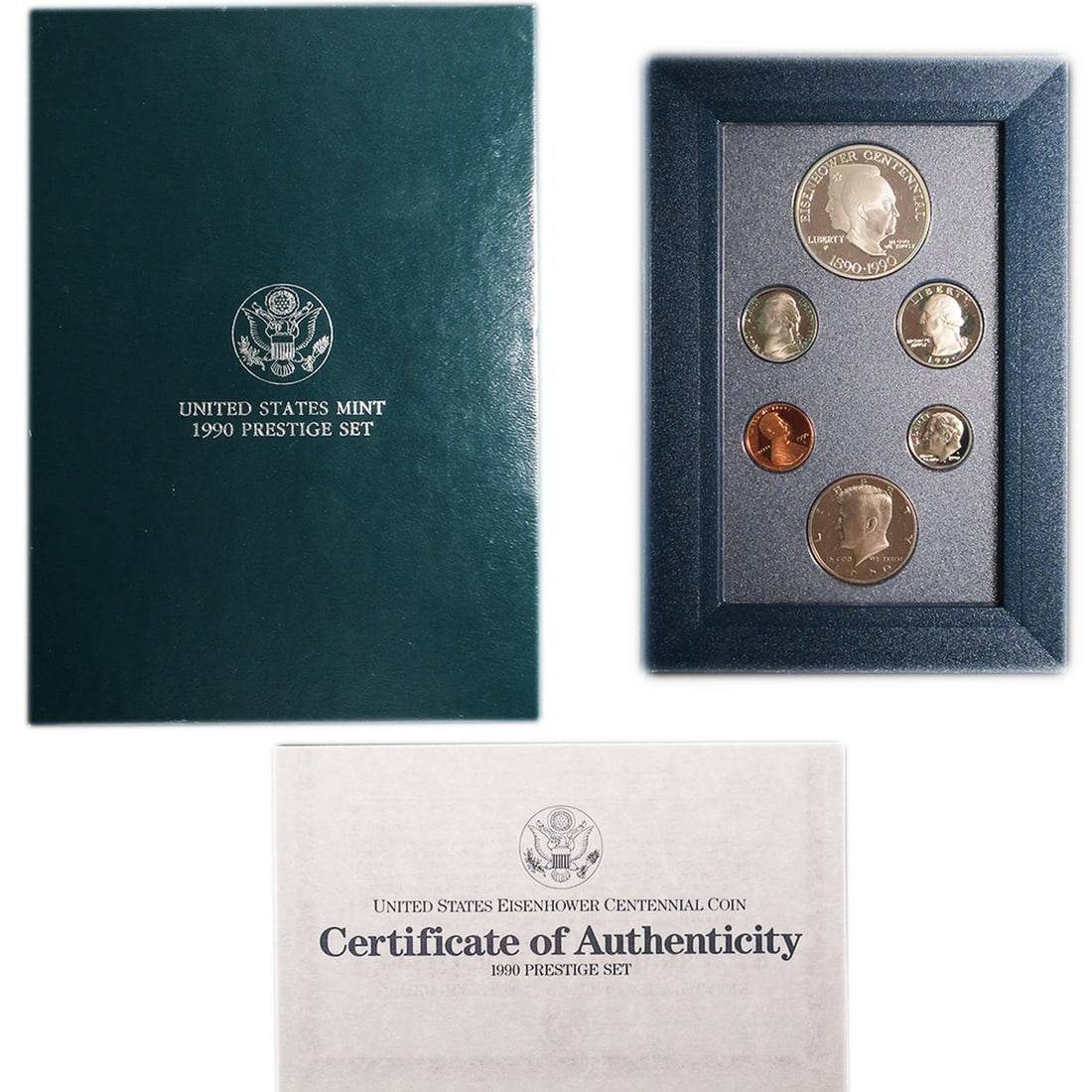 1990 United States Mint Prestige Proof Set 6 Coins W/ Box & COA (1 of 1)