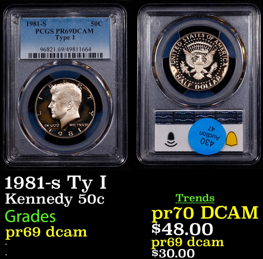 PCGS 1981-s Ty I Proof Kennedy Half Dollar 50c PCGS (1 of 3)