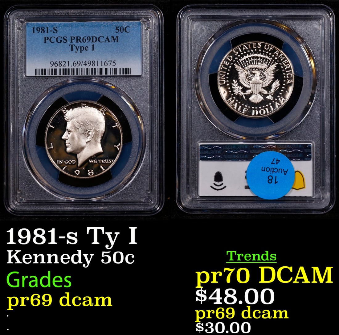 PCGS 1981-s Ty I Proof Kennedy Half Dollar 50c PCGS (1 of 3)