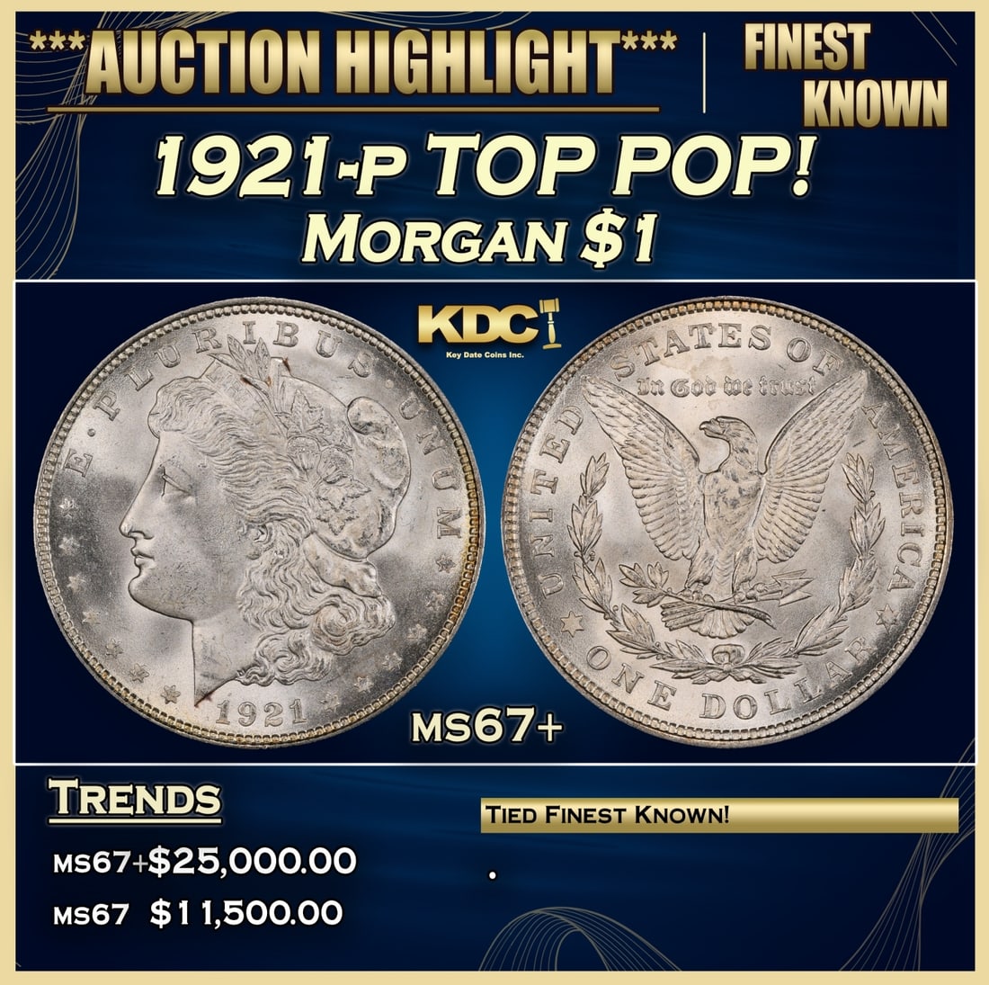 IO 1921-p Morgan Dollar TOP POP! $1 ms67+ SEGS: 1921-p TOP POP! Morgan Dollar $1 ms67+ SEGS. 0