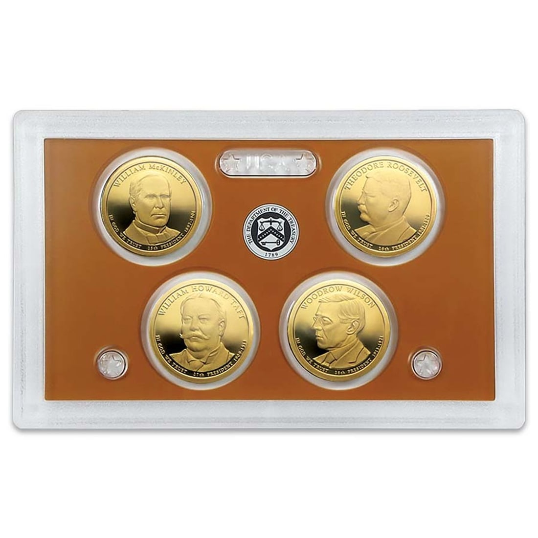 2013 United State Mint Presidential Dollar Proof Set. 4 Coins Inside. (1 of 1)