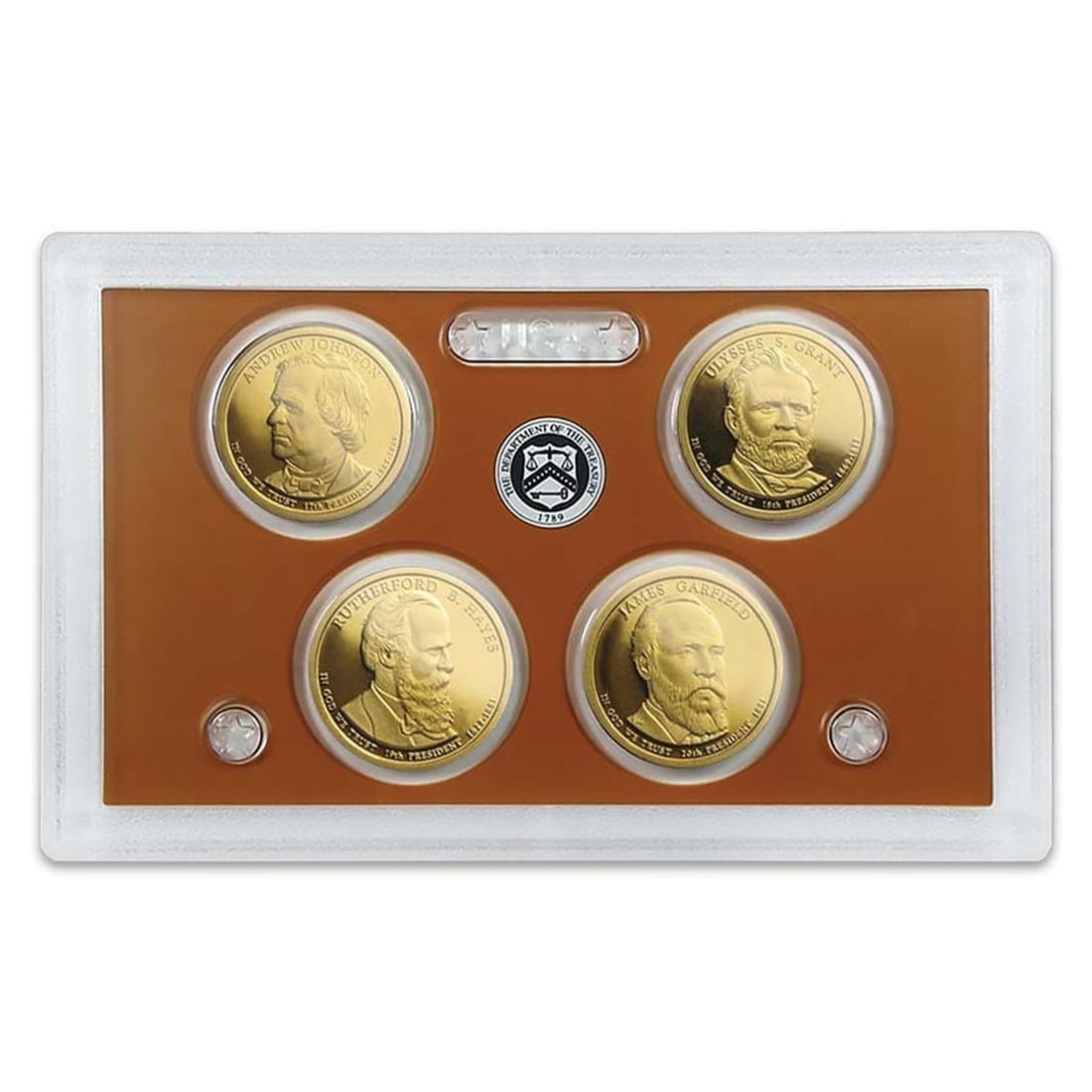 2011 United State Mint Presidential Dollar Proof Set. 4 Coins Inside. (1 of 1)