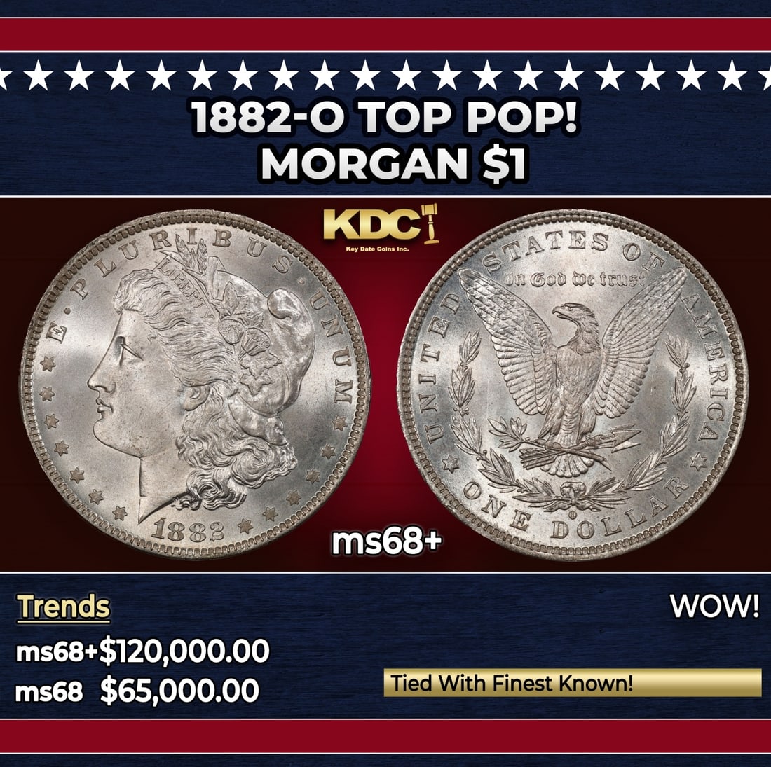 1882-o Morgan Dollar TOP POP! $1 ms68+ SEGS (1 of 3)