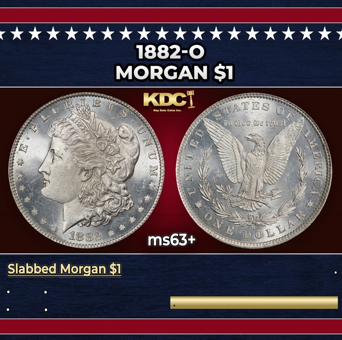 1882-o Morgan Dollar $1 Grades Select+ Unc (1 of 3)