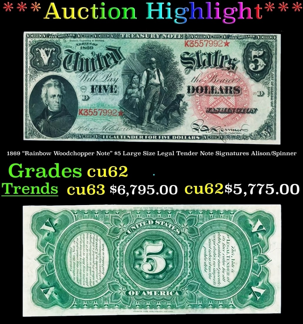 1918 $1 National Currency "Flying Eagle" Federal Reserve Bank of St. Louis, MO Grades Select AU (1 of 3)