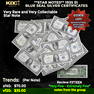 15x **STAR NOTES** 1935 $1 Blue Seal Silver Certificates Grades VF/XF