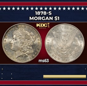 1878-s Morgan Dollar $1 Grades ms63