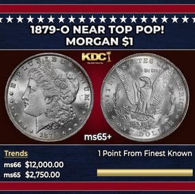 1879-o Morgan Dollar Near Top Pop! $1 ms65+ SEGS