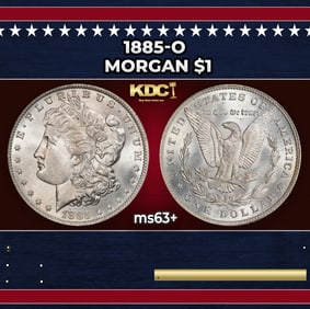 1885-o Morgan Dollar $1 Grades ms63+