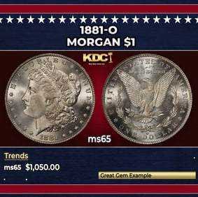 1881-o Morgan Dollar $1 ms65 SEGS