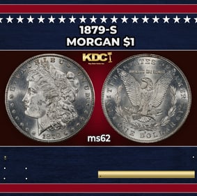 1879-s Morgan Dollar $1 Grades ms62